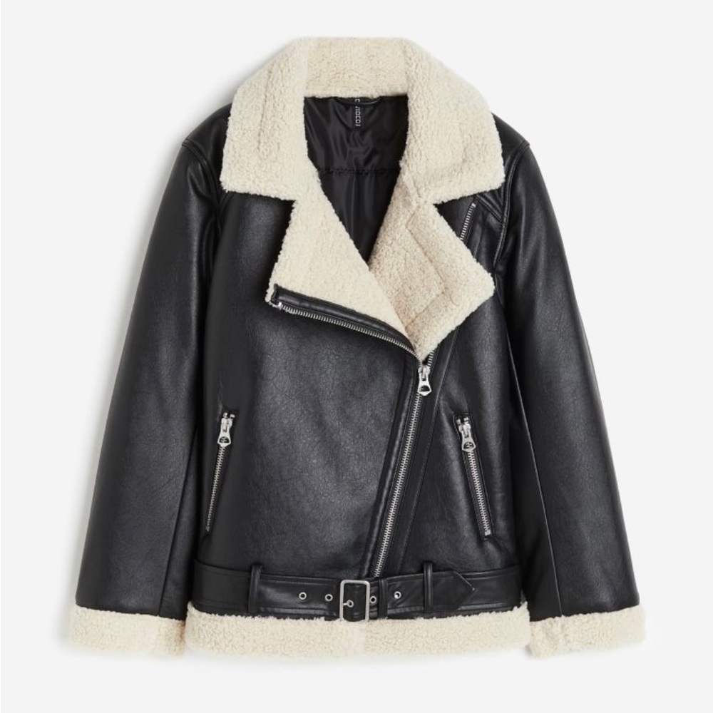 NWT Oversized Aviator Jacket